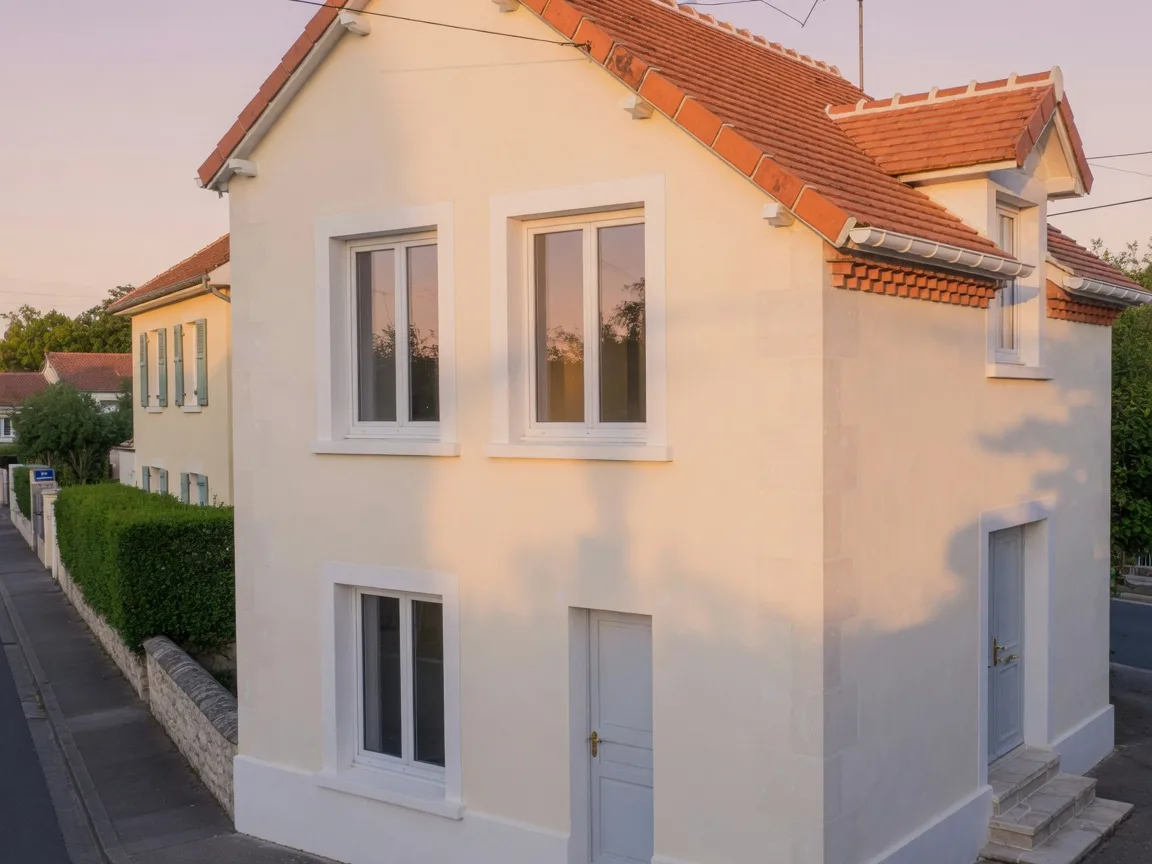 Façade fraîchement ravalée
